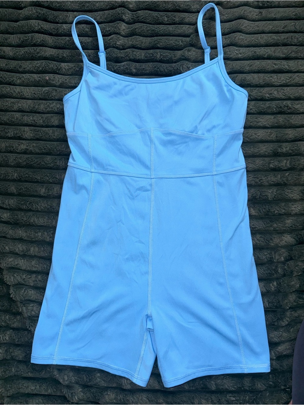 SO Blue Athletic One-Piece Romper